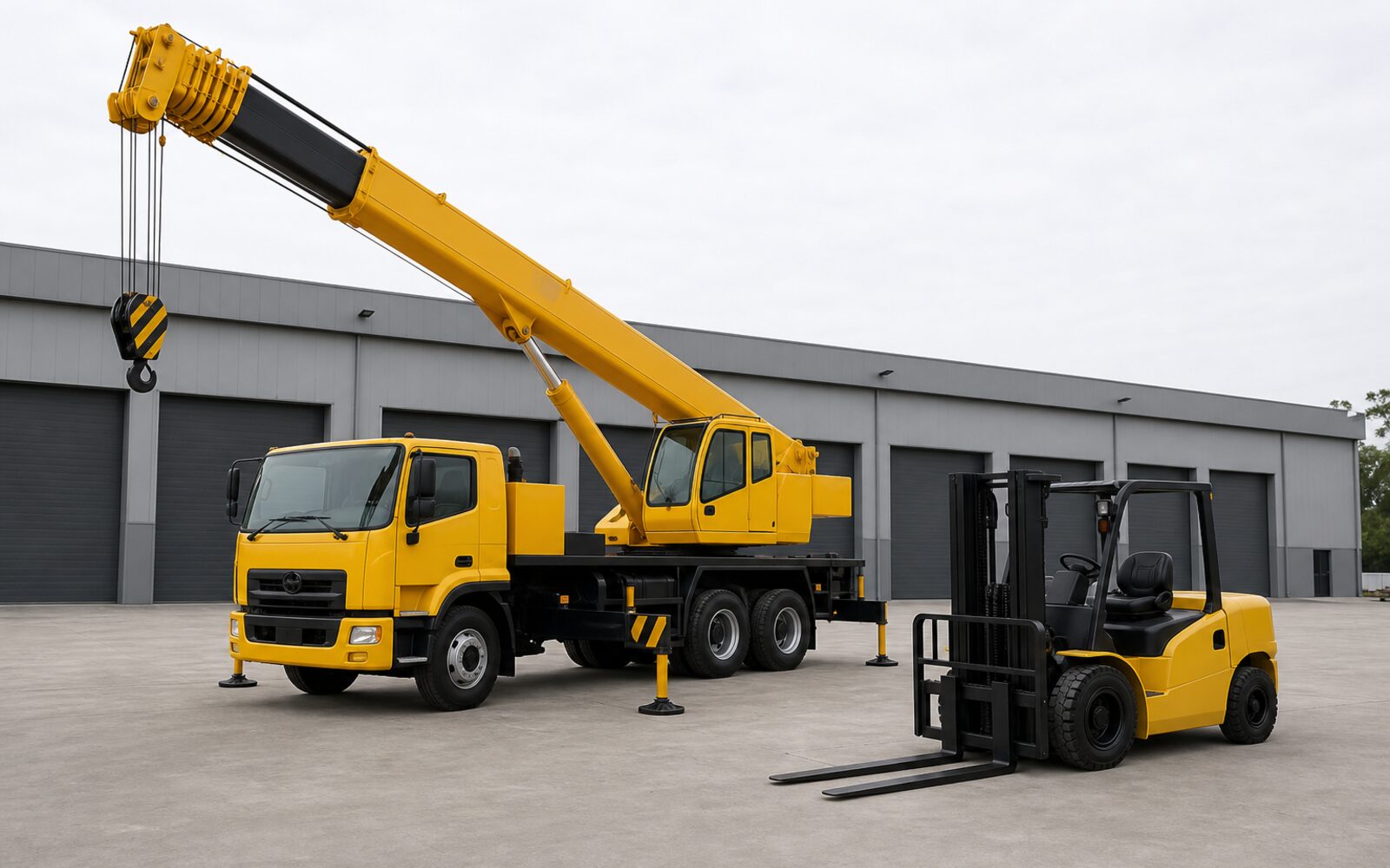 Mobile Crane and Forklift